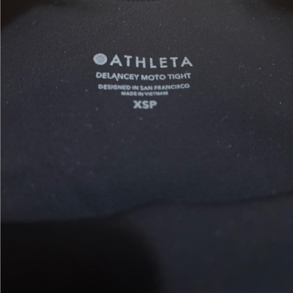 Athleta Delancey Moto Tight, BLACK SIZE XSP #598323 - Picture 9 of 9